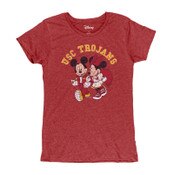 USC Trojans Women's Disney Cardinal College Fever Couple Special Blend T-Shirt